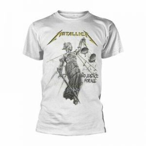 Alma Men's Clothing Men&#039;s  Metallica And Justice For All (white) T-shirt White