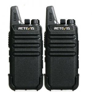 Retevis RT22 UHF Long Range 2 Way Radios 2W CTCSS/DCS VOX Walkie Talkies (2pcs)