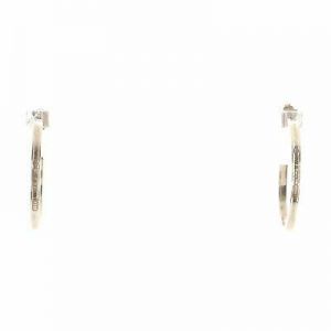 Tiffany & Co. 1837 Narrow Hoop Earrings Sterling Silver Medium