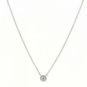 Alma  Shine with Tiffany & Co Tiffany & Co. Soleste Circlet Pendant Necklace Platinum and Diamonds Mini